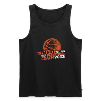 Basketball Basketballer - Men's Premium Organic Tank Top - black - Front - Michal (187cm)