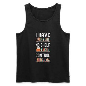 Bookworm Bookworm Book Reading - Men's Premium Organic Tank Top - black - Front - Michal (187cm)