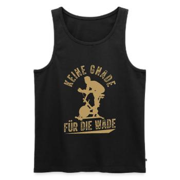 Indoor Cycling - Men's Premium Organic Tank Top - black - Front - AI Model Male 178 light (178cm)