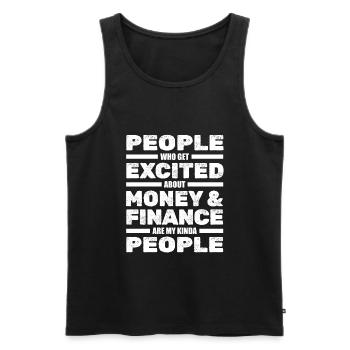 Accounting Accountant Taxes - Men's Premium Organic Tank Top - black - Front - AI Model Male 178 light (178cm)