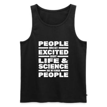 Biology Biologist Scientist - Men's Premium Organic Tank Top - black - Front - Michal (187cm)