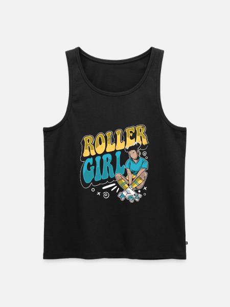 Roller Skates Running Roller Skates - Men's Premium Organic Tank Top - black
