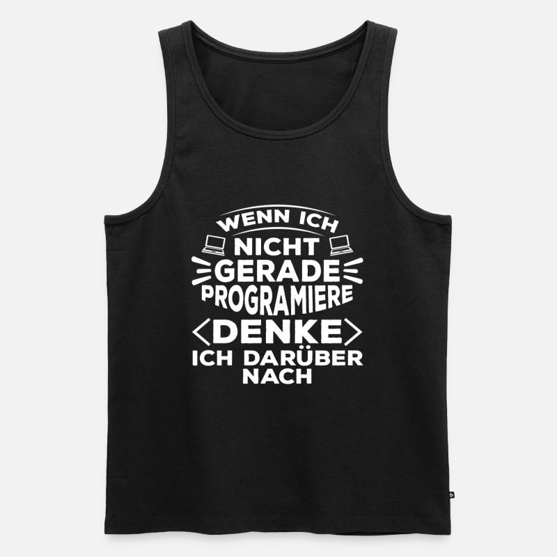 Programmierer Coder Software Entwickler - Männer Premium Bio Tank Top - Schwarz