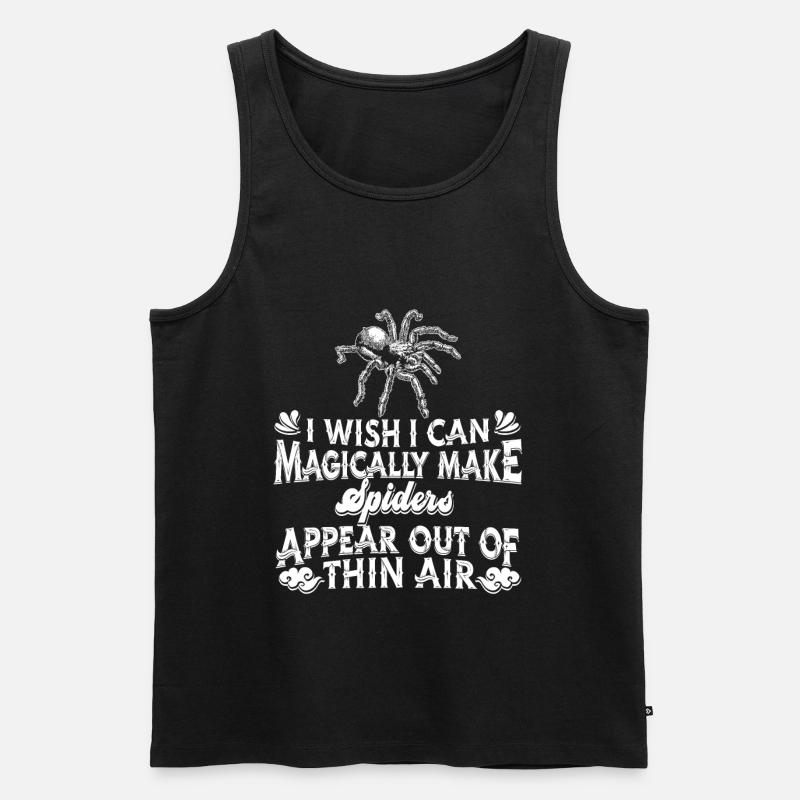 Spinne Haustier - Männer Premium Bio Tank Top - Schwarz