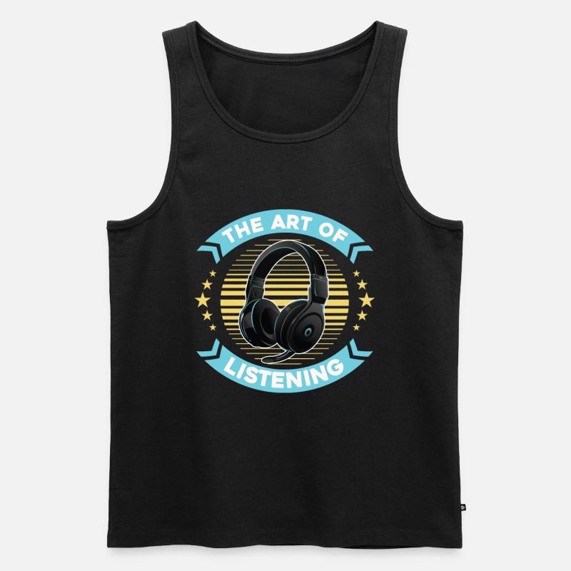 Tontechniker Sound Audio Engineer - Männer Premium Bio Tank Top - Schwarz