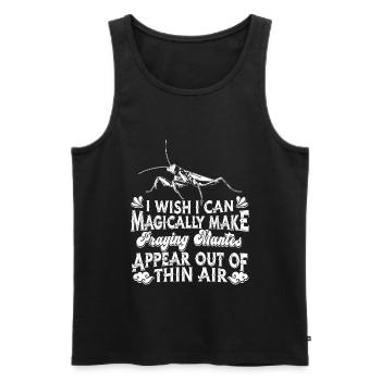 Gottesanbeterin - Männer Premium Bio Tank Top - Schwarz - Vorne - Michal (187cm)
