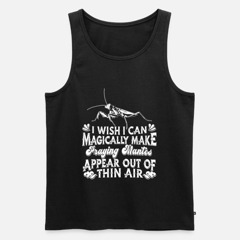 Gottesanbeterin - Männer Premium Bio Tank Top - Schwarz