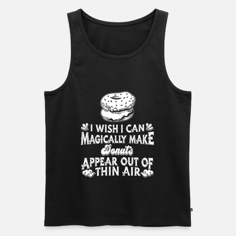 Donut Doughnut - Männer Premium Bio Tank Top - Schwarz