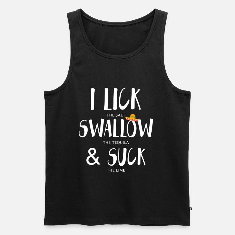 Alkohol - Männer Premium Bio Tank Top - Schwarz