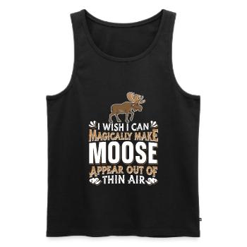 Elk - Men's Premium Organic Tank Top - black - Front - AI Model Male 178 light (178cm)