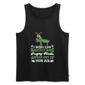 Gottesanbeterin - Männer Premium Bio Tank Top - Schwarz - Vorne - Michal (187cm)