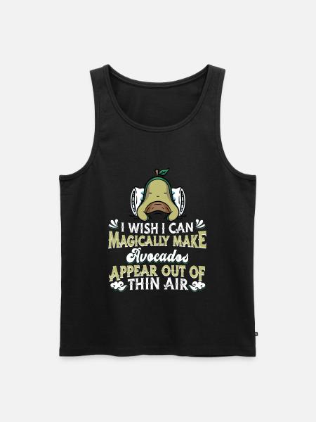 Avocado - Männer Premium Bio Tank Top - Schwarz