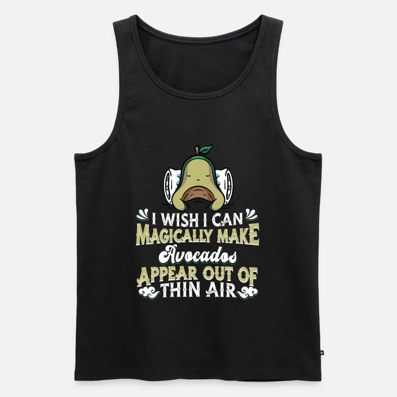 Avocado - Männer Premium Bio Tank Top - Schwarz