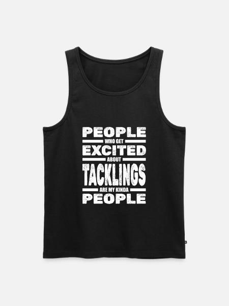 Rugby - Men's Premium Organic Tank Top - black