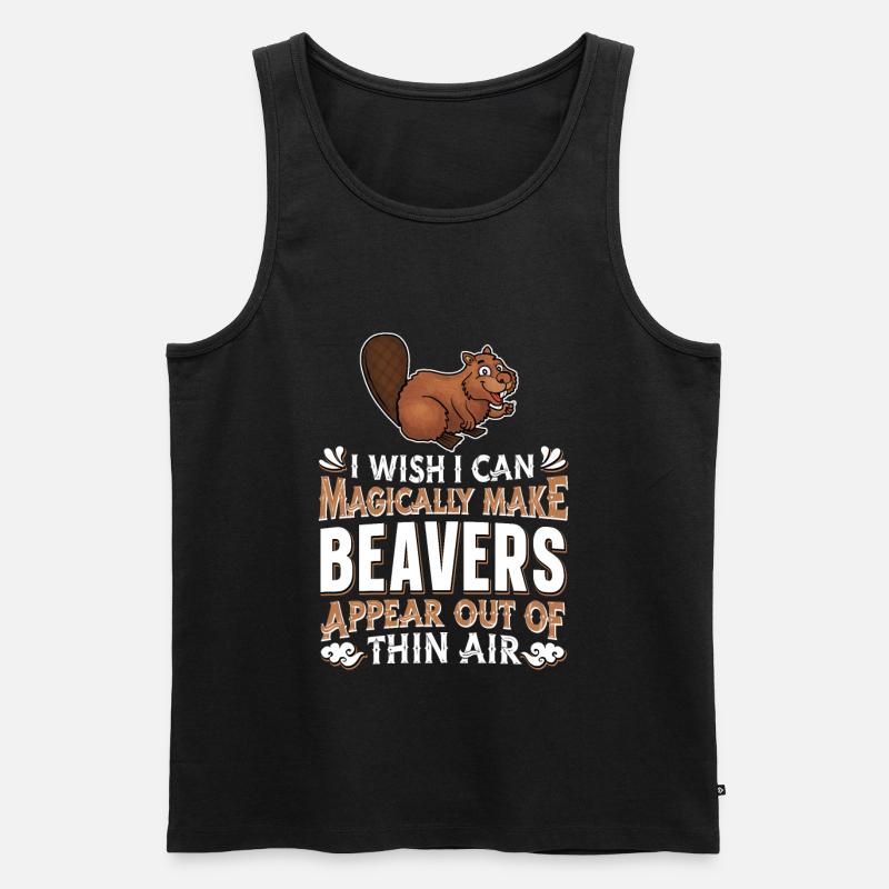 Biber - Männer Premium Bio Tank Top - Schwarz