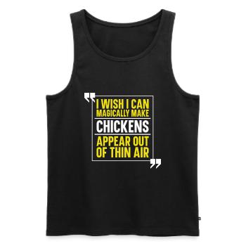 Chicken Farm Farmer Farmer Chicken Farmer - Men's Premium Organic Tank Top - black - Front - Michal (187cm)