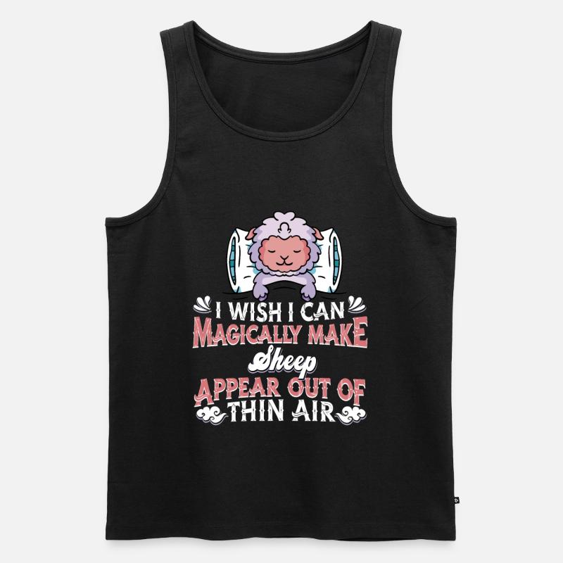 Schaf Schäfer - Männer Premium Bio Tank Top - Schwarz
