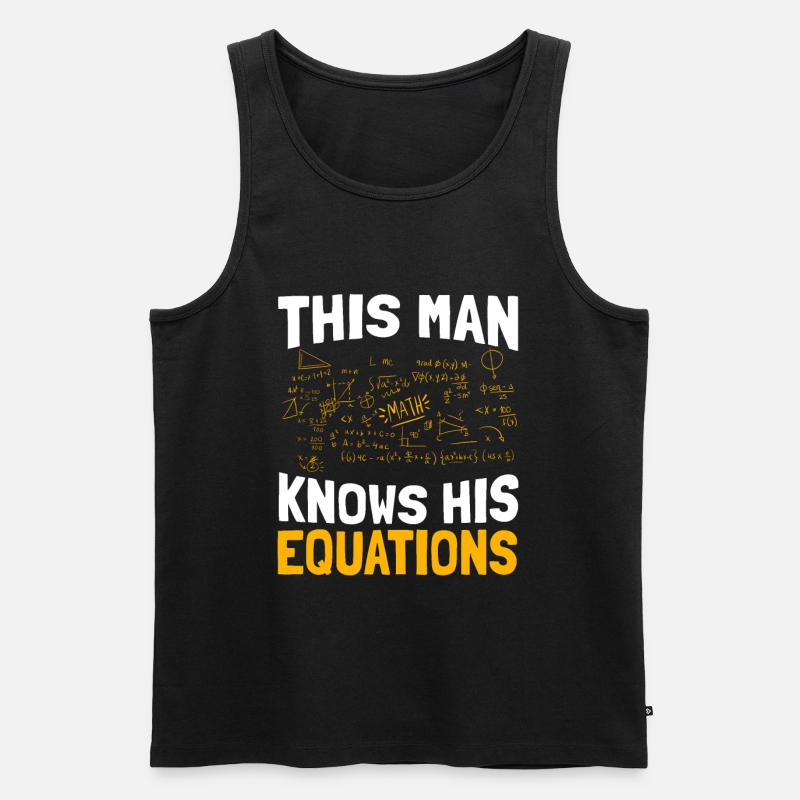 Professeur de mathématiques Mathématicien Professeur de mathématiques Mathématiques - Débardeur bio Premium Homme - noir