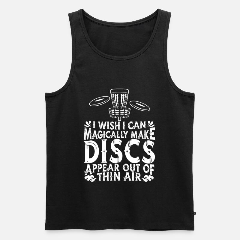 Frisbee Golf - Männer Premium Bio Tank Top - Schwarz