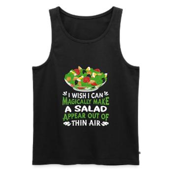 Salade - Débardeur bio Premium Homme - noir - Devant - Michal (187cm)