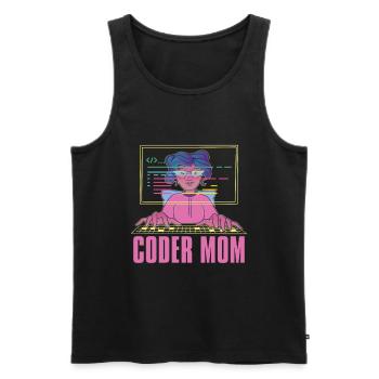 Programmer Coder Software Developer - Men's Premium Organic Tank Top - black - Front - Michal (187cm)