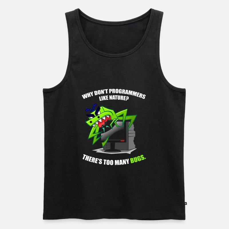 Programmierer Coder Software Entwickler - Männer Premium Bio Tank Top - Schwarz