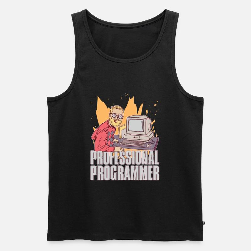 Programmierer Coder Software Entwickler - Männer Premium Bio Tank Top - Schwarz