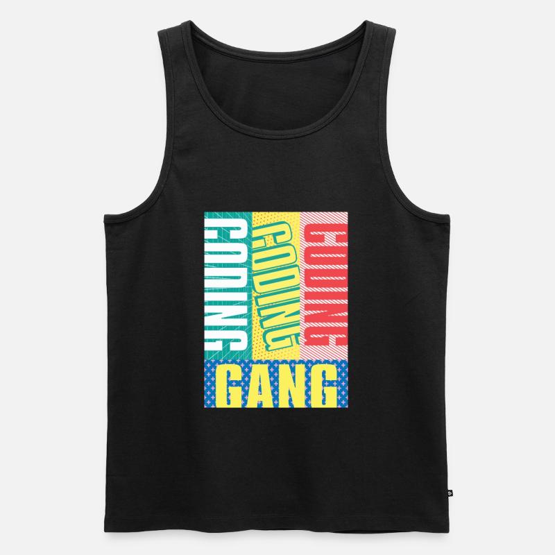 Programmer Coder Software Developer - Men's Premium Organic Tank Top - black