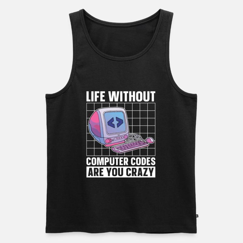 Programmer Coder Software Developer - Men's Premium Organic Tank Top - black