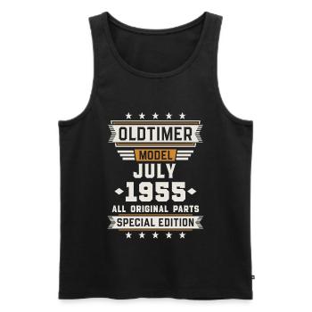 Oldtimer Juli 1955 Geburtstag Geschenk - Männer Premium Bio Tank Top - Schwarz - Vorne - AI Model Male 178 light (178cm)