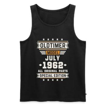 Oldtimer Juli 1962 Geburtstag Geschenk - Männer Premium Bio Tank Top - Schwarz - Vorne - Michal (187cm)