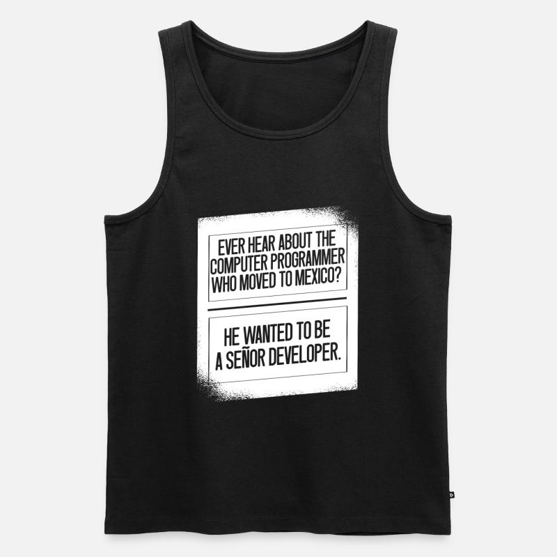 Programmierer Coder Software Entwickler - Männer Premium Bio Tank Top - Schwarz