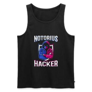 Programmierer Coder Software Entwickler - Männer Premium Bio Tank Top - Schwarz - Vorne - Michal (187cm)