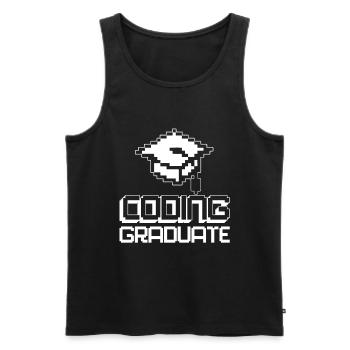 Programmer Coder Software Developer - Men's Premium Organic Tank Top - black - Front - Michal (187cm)