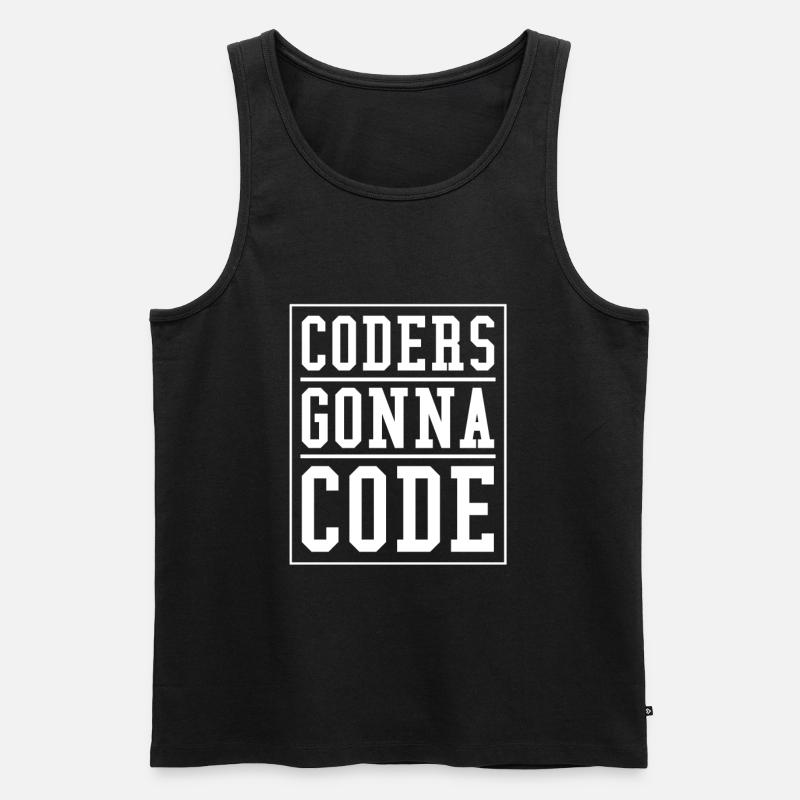 Programmer Coder Software Developer - Men's Premium Organic Tank Top - black