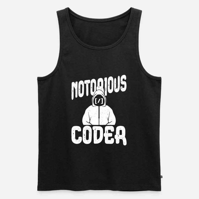 Programmer Coder Software Developer - Men's Premium Organic Tank Top - black