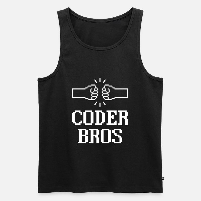 Programmierer Coder Software Entwickler - Männer Premium Bio Tank Top - Schwarz