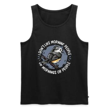 Bird Birds - Men's Premium Organic Tank Top - black - Front - AI Model Male 178 light (178cm)