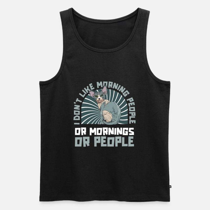 Sphynx Katze - Männer Premium Bio Tank Top - Schwarz