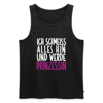 Sarkusmus Spruch Schwarzer Humor Lustiges Ironie - Männer Premium Bio Tank Top - Schwarz - Vorne - Michal (187cm)
