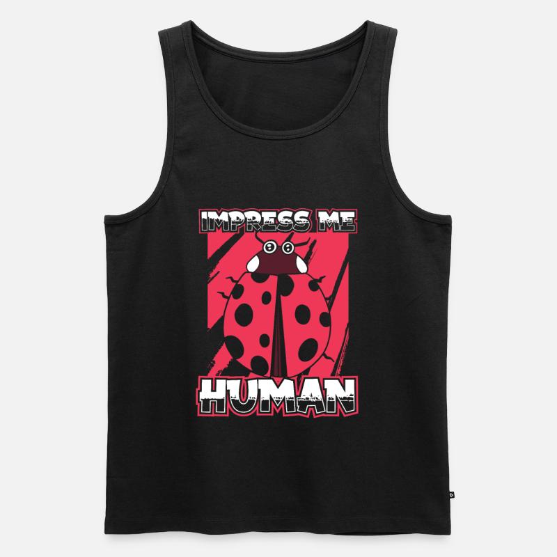 Marienkäfer Modschegiebchen Mariechenkäfer - Männer Premium Bio Tank Top - Schwarz