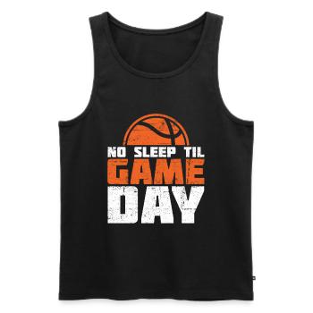 Basketballtrainer Basketball Trainer Coach - Männer Premium Bio Tank Top - Schwarz - Vorne - Michal (187cm)