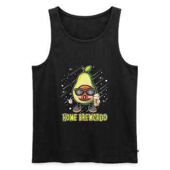 Hobby Brewer Beer Craft Beer Home Brewing - Men's Premium Organic Tank Top - black - Front - AI Model Male 178 light (178cm)