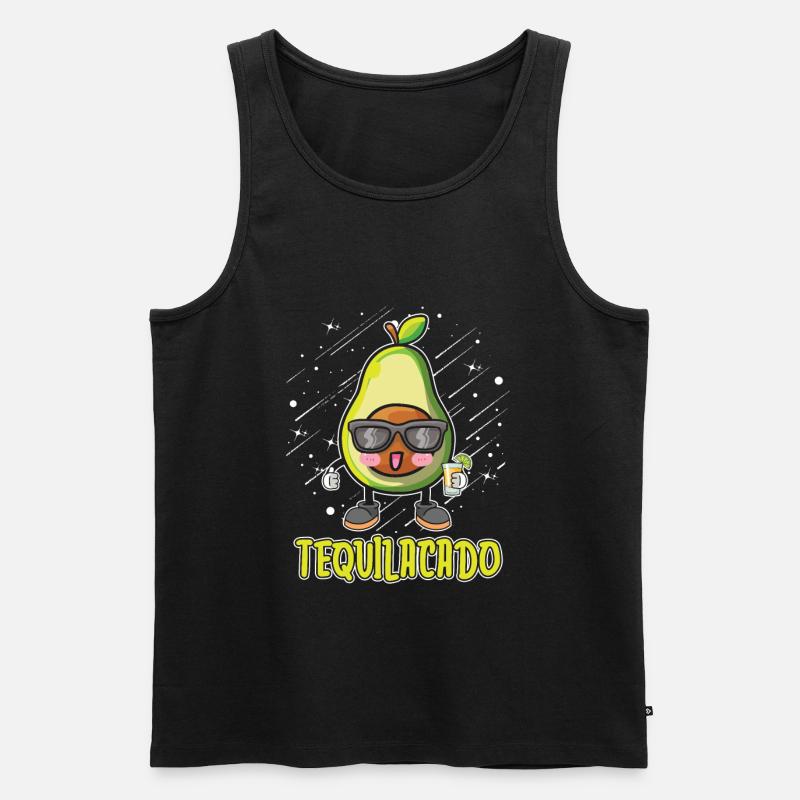 Tequila - Männer Premium Bio Tank Top - Schwarz