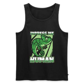 Chameleon Chamäleon - Männer Premium Bio Tank Top - Schwarz - Vorne - AI Model Male 178 light (178cm)