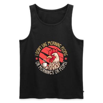 Chicken Farm Farmer Farmer Chicken Farmer - Men's Premium Organic Tank Top - black - Front - Michal (187cm)