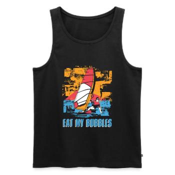 Windsurfing Windsurfen - Männer Premium Bio Tank Top - Schwarz - Vorne - Michal (187cm)
