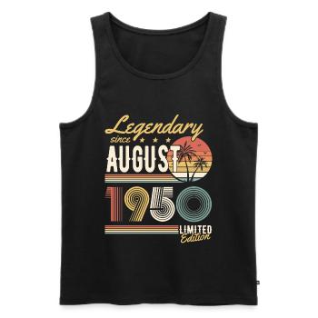 Legendary Since August 1950 Limited Edition - Men's Premium Organic Tank Top - black - Front - Michal (187cm)