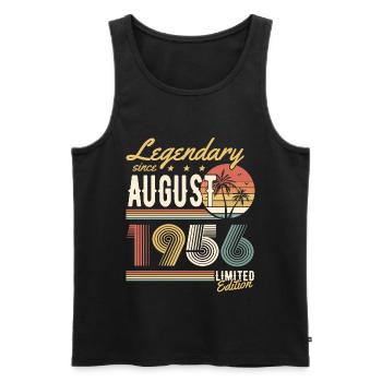 Légendaire depuis août 1956 Edition Limitée - Débardeur bio Premium Homme - noir - Devant - Michal (187cm)