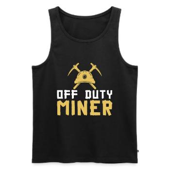 Gold Mining Gold Mine - Men's Premium Organic Tank Top - black - Front - Michal (187cm)